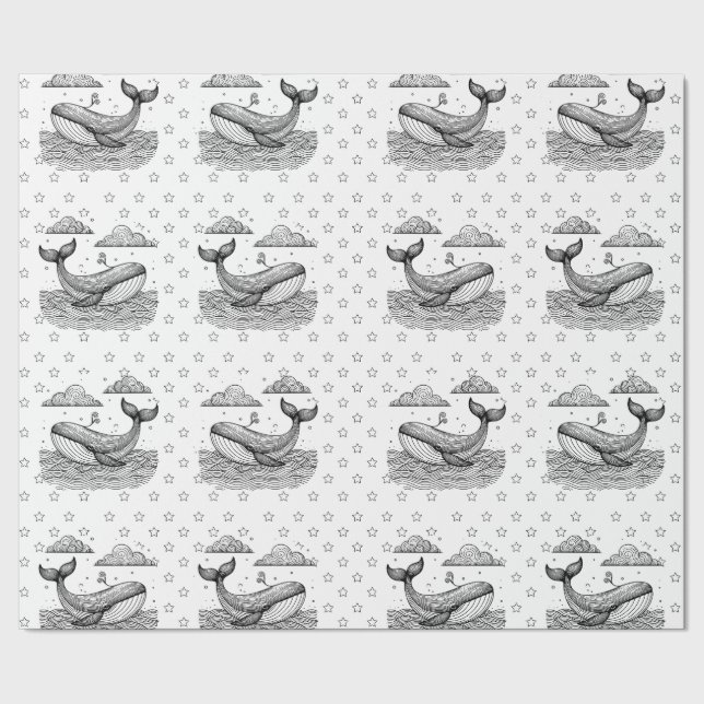 Färgning av Personligen Valval och stjärnor Mönste Presentpapper (Seam)