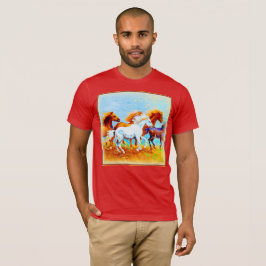 Färgning av rinnande hästar. Köp nu T Shirt