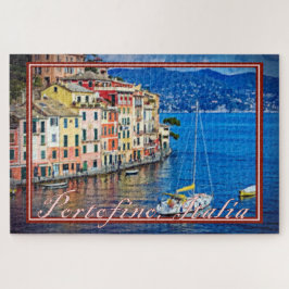 Färgning av segling till Portofino, Italien - 20 x Pussel