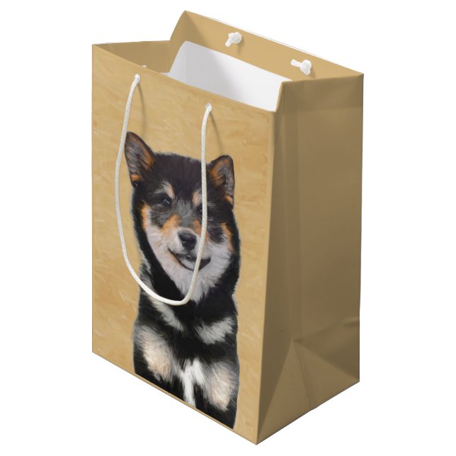 Färgning av Shiba Inu (svart och tonvis) - Hund Ar (Framsidan Vinklad)