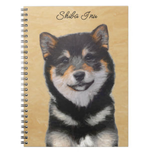 Färgning av Shiba Inu (svart och tonvis) - Hund Ar Anteckningsbok