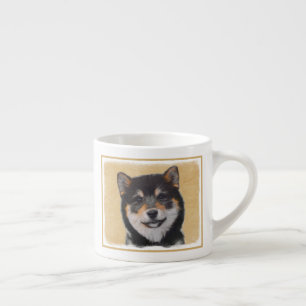 Färgning av Shiba Inu (svart och tonvis) - Hund Ar Espressomugg