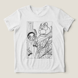 Färgning av sibiriska flygekorrar t shirt