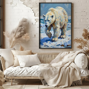 Färgning av texturerat Polar Poster