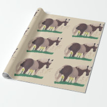 Färgning av Tittar häst, gräsbrytning