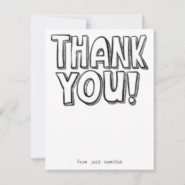 Färgning av tom Roligt med stort tackkort Tack Kort