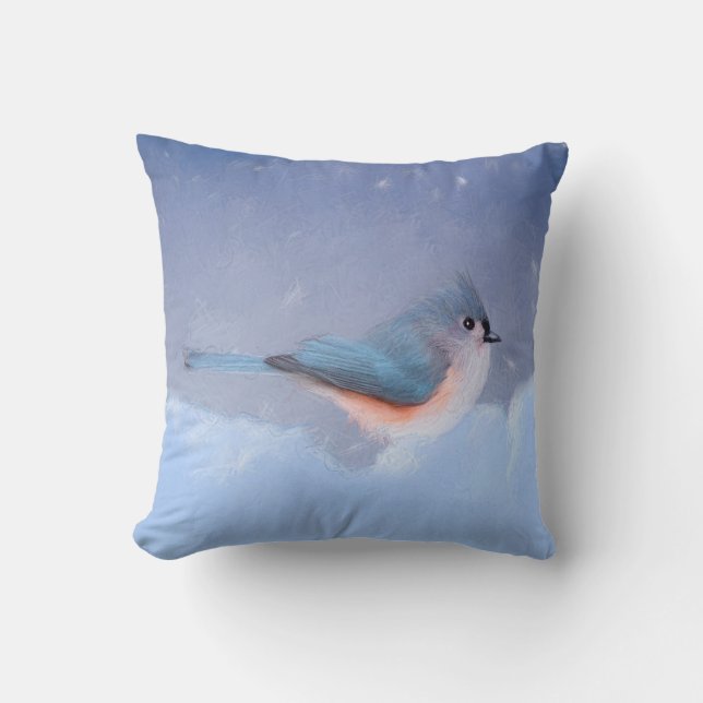 Färgning av tuftad timus - Cute Original Hund Art Kudde (Framsida)