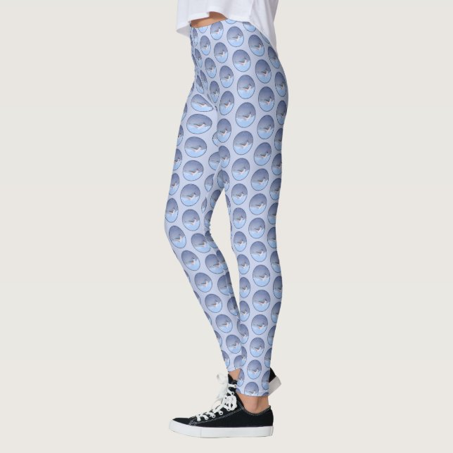 Färgning av tuftad timus - Cute Original Hund Art Leggings (Vänster)
