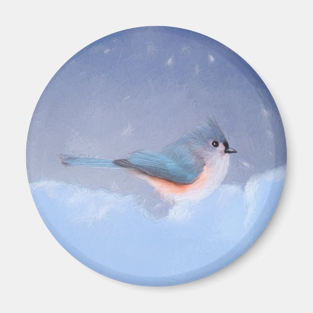 Färgning av tuftad timus - Cute Original Hund Art Magnet (Framsidan)