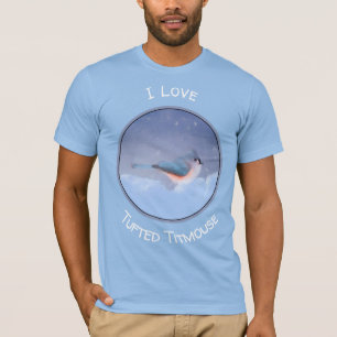 Färgning av tuftad timus - Cute Original Hund Art T Shirt