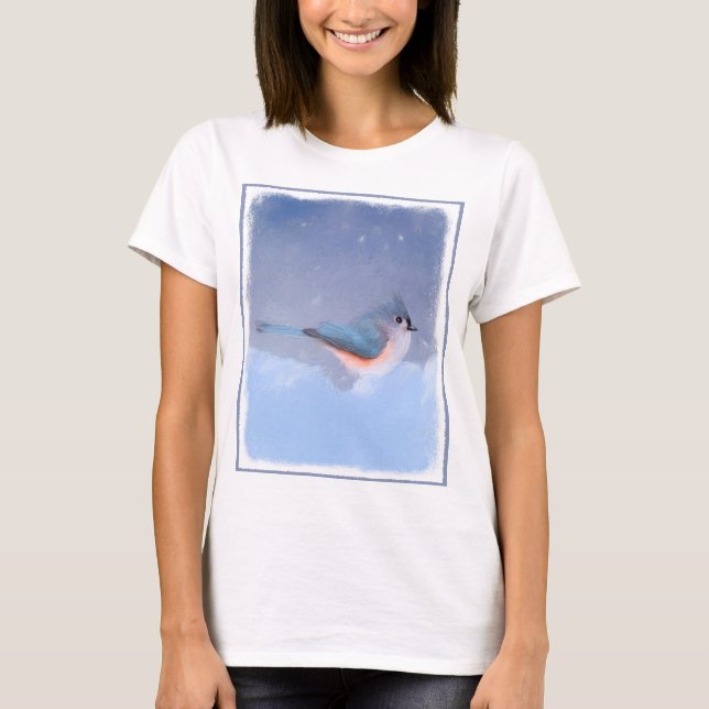 Färgning av tuftad timus - Cute Original Hund Art T Shirt (Framsida)