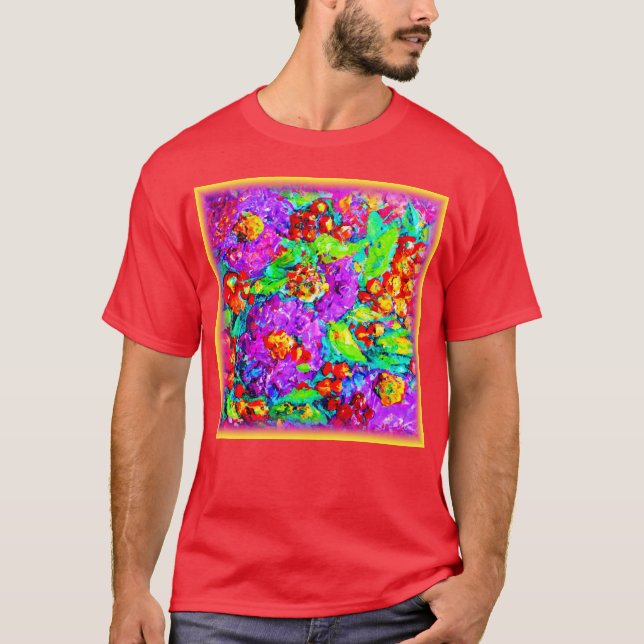 Färgning av vår blommor. Köp nu T Shirt (Framsida)