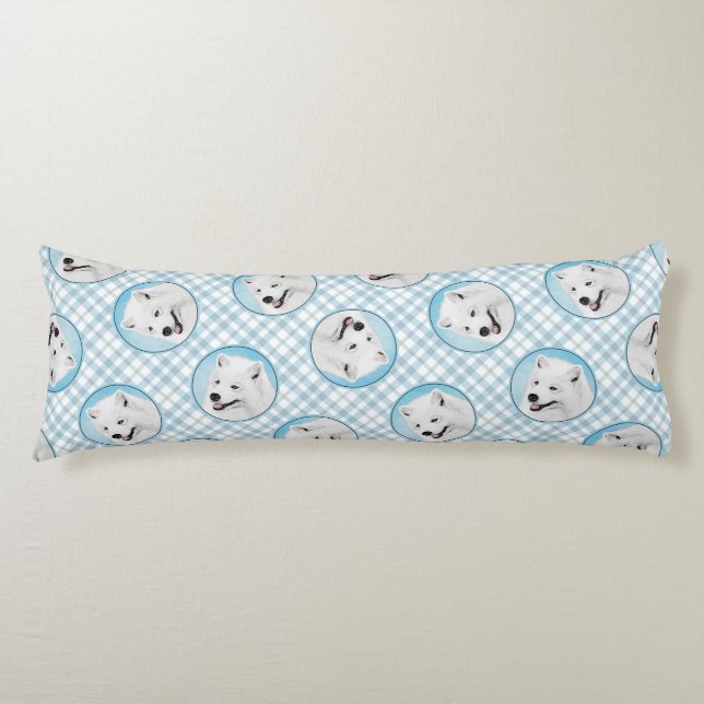 Färgning av vit kute, originalkonst av Pet-Hund Kroppskudde (Framsidan)