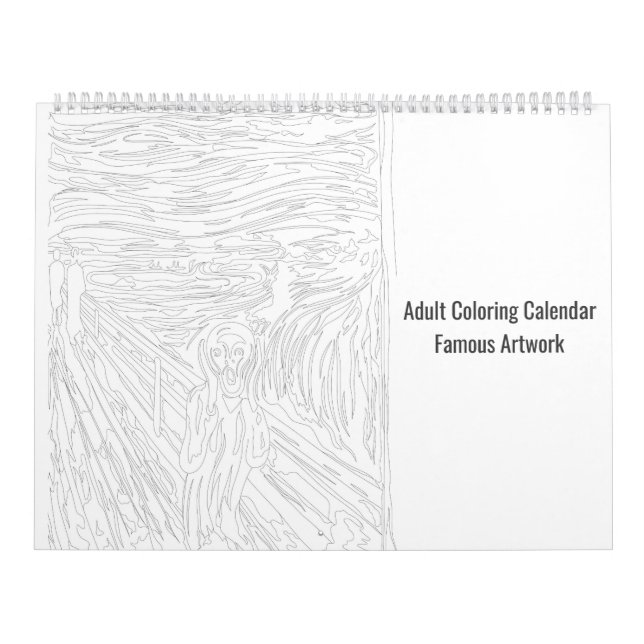 Färgning av Vuxen berömd Kalender (Omslag)