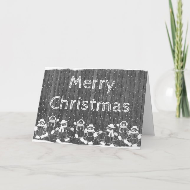 Färgning av vuxen: Pepparkaksgubbar för julkort Helgkort (Framsida)