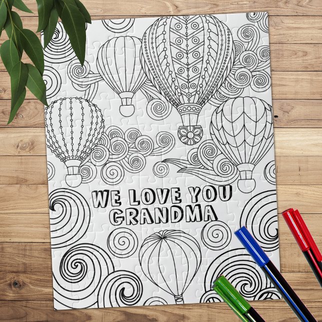 Färgning av Vuxen Zen Doodle Art Swirls Ballons Pussel (Skapare uppladdad)