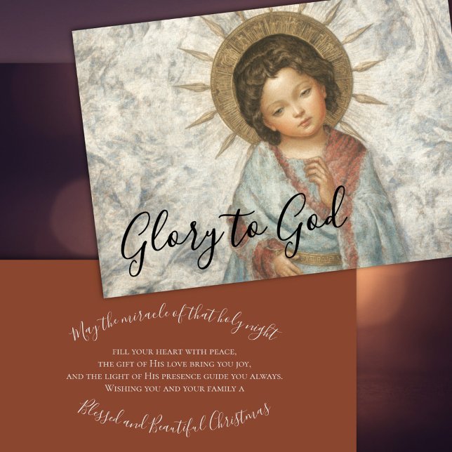 Färgning av Young Savior Helgkort (Skapare uppladdad)