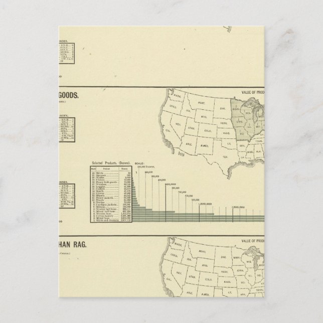 Färgning, avslutande, hotell, varor från sticka vykort (Framsida)