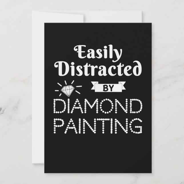 Färgning |Diamond Painting Hobby Easily Distrated Inbjudningar (Framsida)
