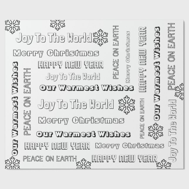 Färgning för äldre barn/Vuxnor jul Presentpapper (Platt)