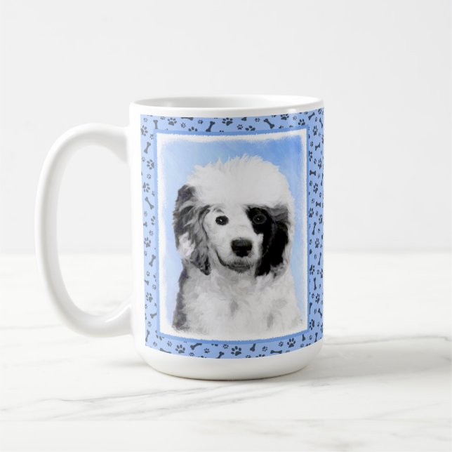 Färgning för portugisiska Vatten-Hund - Originalte Kaffemugg (Vänster)