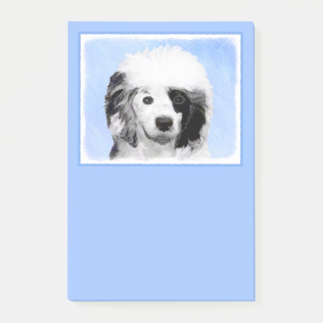 Färgning för portugisiska Vatten-Hund - Originalte Post-it Block (Framsida)