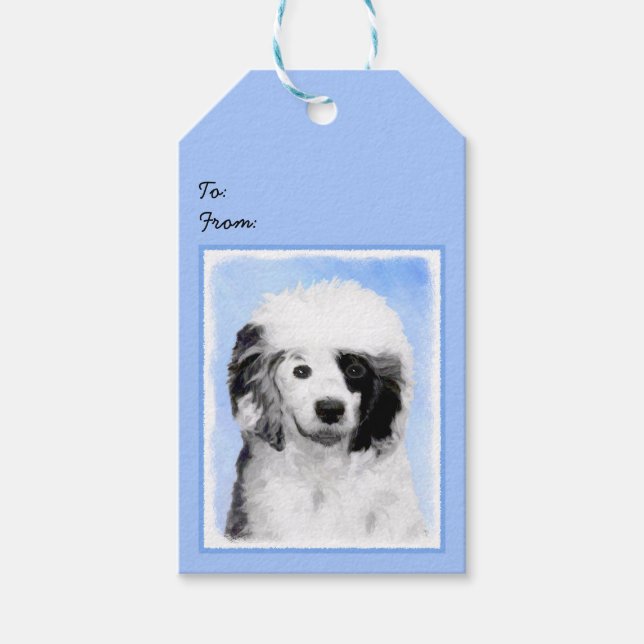 Färgning för portugisiska Vatten-Hund - Originalte Presentetikett (Framsidan)