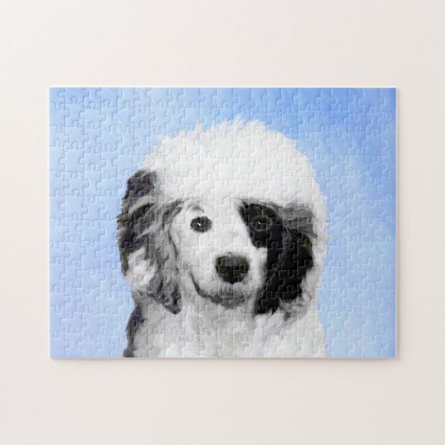 Färgning för portugisiska Vatten-Hund - Originalte Pussel (Horisontell)