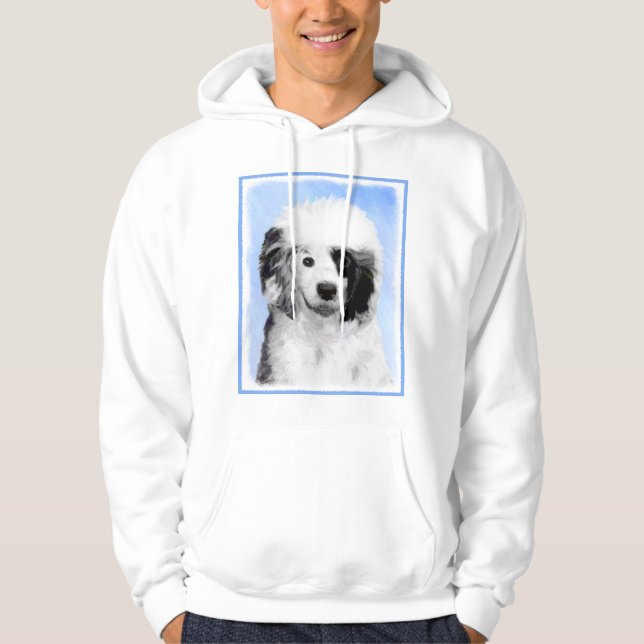 Färgning för portugisiska Vatten-Hund - Originalte Sweatshirt Med Luva (Framsida)
