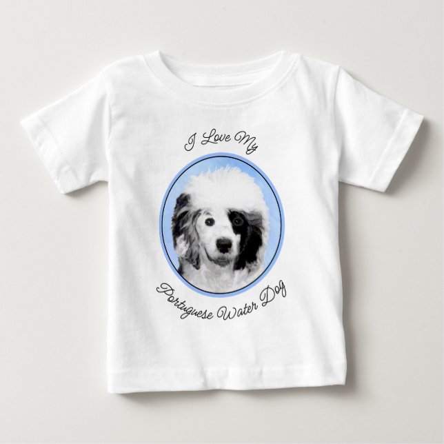 Färgning för portugisiska Vatten-Hund - Originalte T Shirt (Framsida)