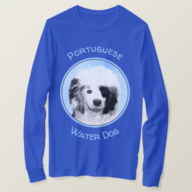 Färgning för portugisiska Vatten-Hund - Originalte T Shirt (Design framsida)