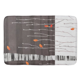 Färgning för vinterliggande Träd Badrumsmatta