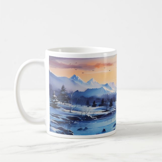 Färgning för Winter Bläck Kaffemugg (Vänster)