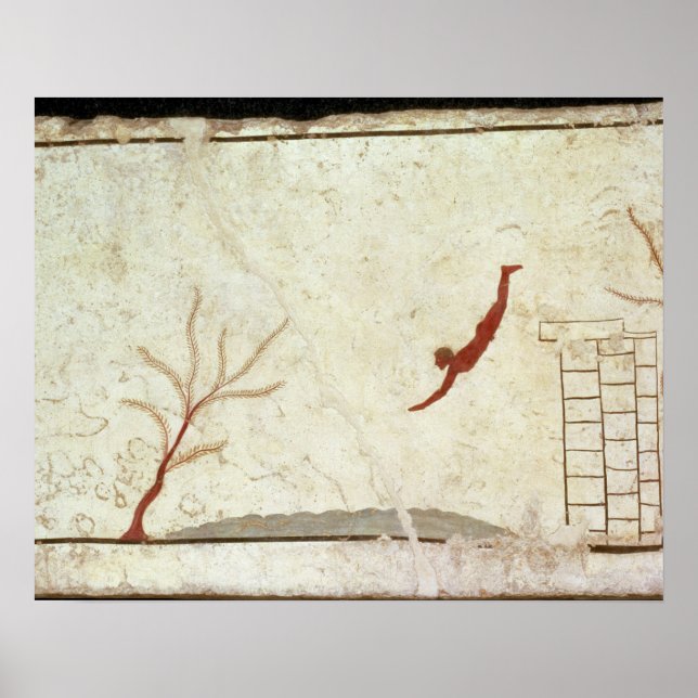 Färgning från Grav i floden Diver söderut Poster (Framsidan)