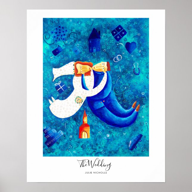 Färgning i Bröllop Poster (Framsidan)