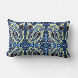 Färgning i finger - Blått Lumbarkudde