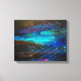 Färgning i norra Ljus Canvastryck