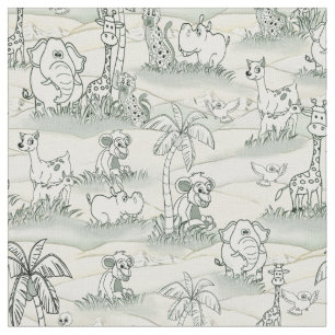 Färgning i teckning-upprepning av bild för Tapet Tyg