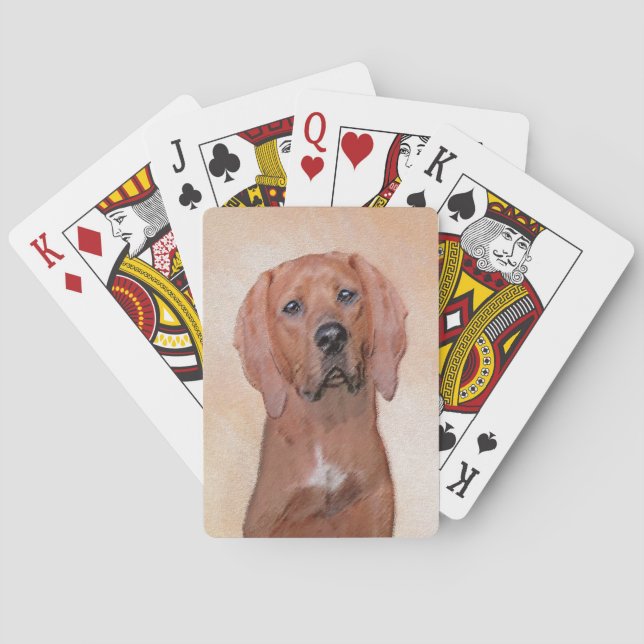 Färgning med bortben - Cute Original Hund Art Casinokort (Baksidan)
