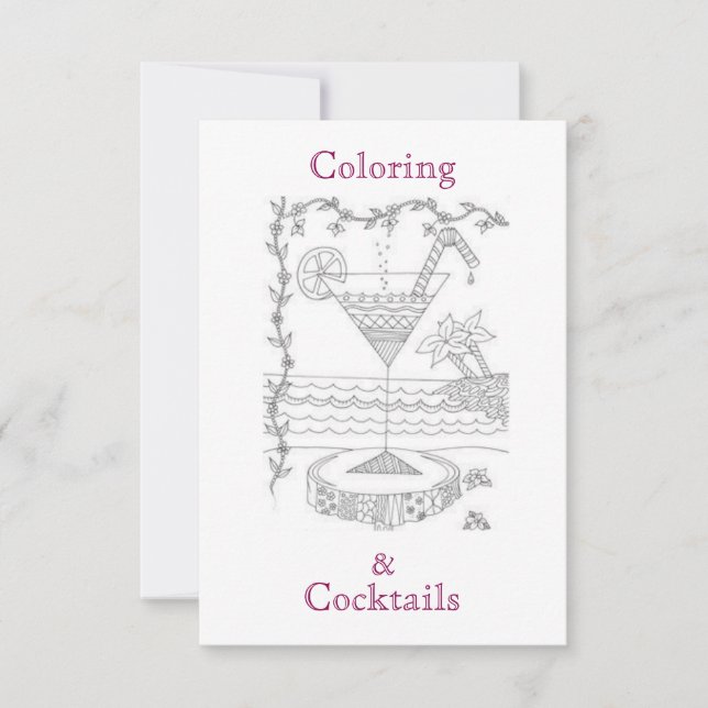 Färgning och blockering av nattliga inbjudningar t (Framsida)