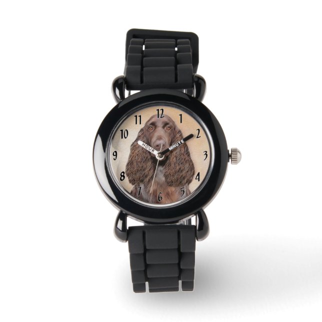 Färgning på spanska fält - Konst på originalet av  Armbandsur (Framsida)
