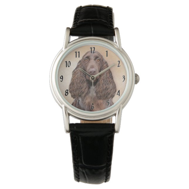 Färgning på spanska fält - Konst på originalet av  Armbandsur (Framsida)