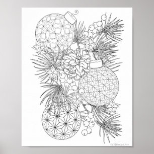 Färgning Poster - Ornament