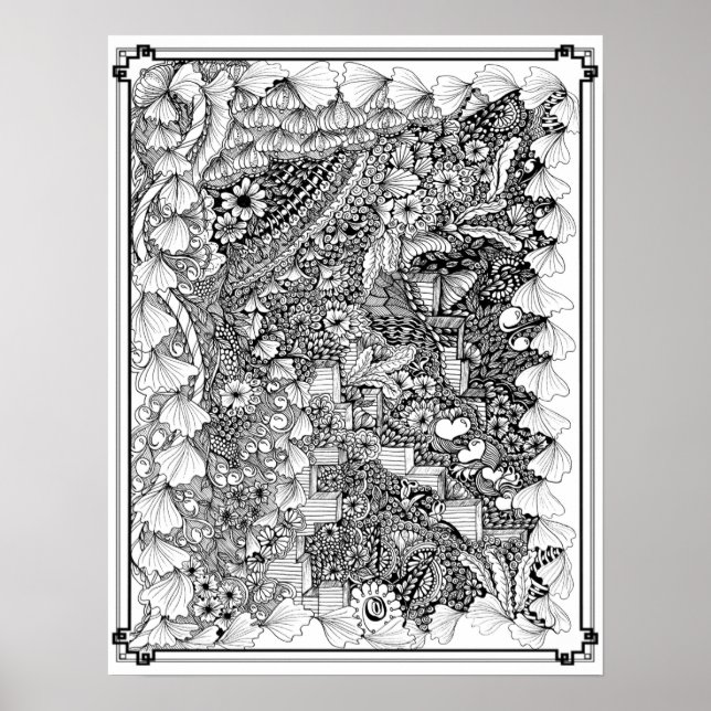 Färgning Poster "Steg of Art" (Framsidan)