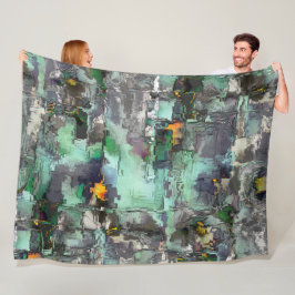 Färgning sten, mynta grönt till grått dominerar fleecefilt