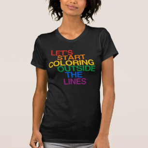 FÄRGNING UTANFÖR LINJER T-Shirt
