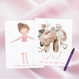 Färgningsaktivitet för Ballerina Dance Födelsedags