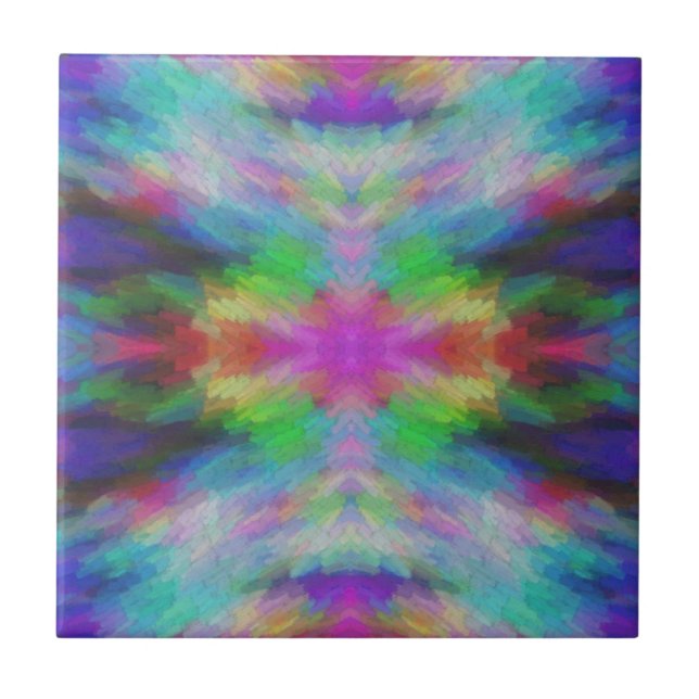 Färgnyck Dye Stil Art Kakelplatta (Framsidan)