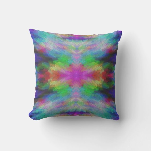 Färgnyck Dye Stil Art Kudde (Framsida)