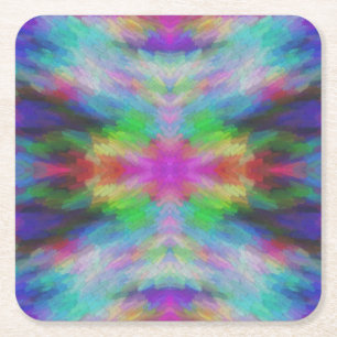 Färgnyck Dye Stil Art Underlägg Papper Kvadrat